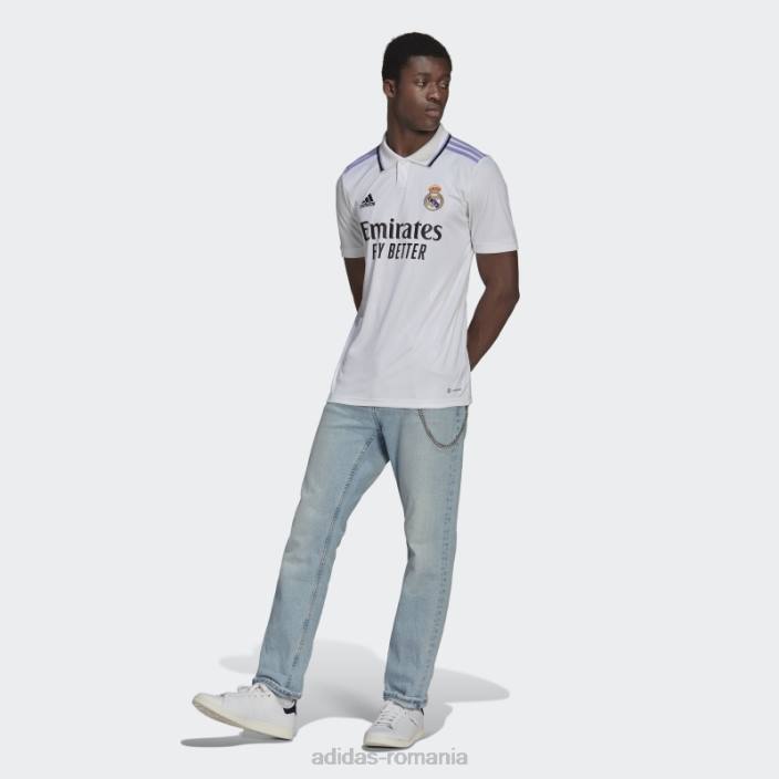 Adidas tricou home real madrid 22/23 alb adidas bărbați alb 2JBN13110