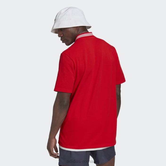 Adidas tricou polo fc bayern dna roșu bărbați roșu 2JBN14425