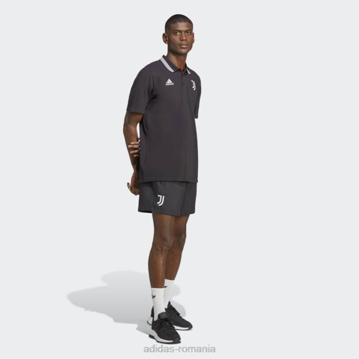 Adidas tricou polo juventus dna negru bărbați alb negru 2JBN14407