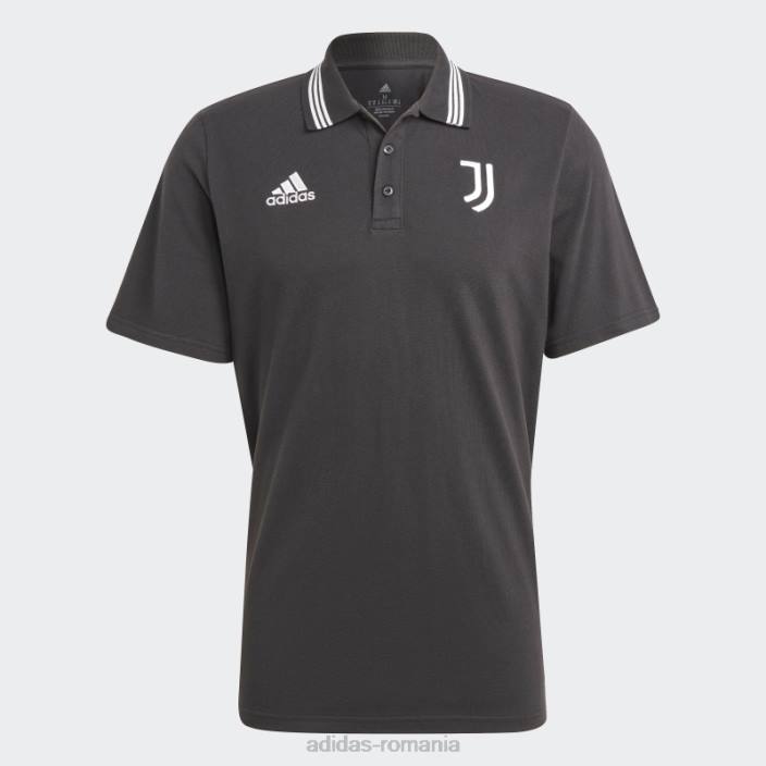 Adidas tricou polo juventus dna negru bărbați alb negru 2JBN14407