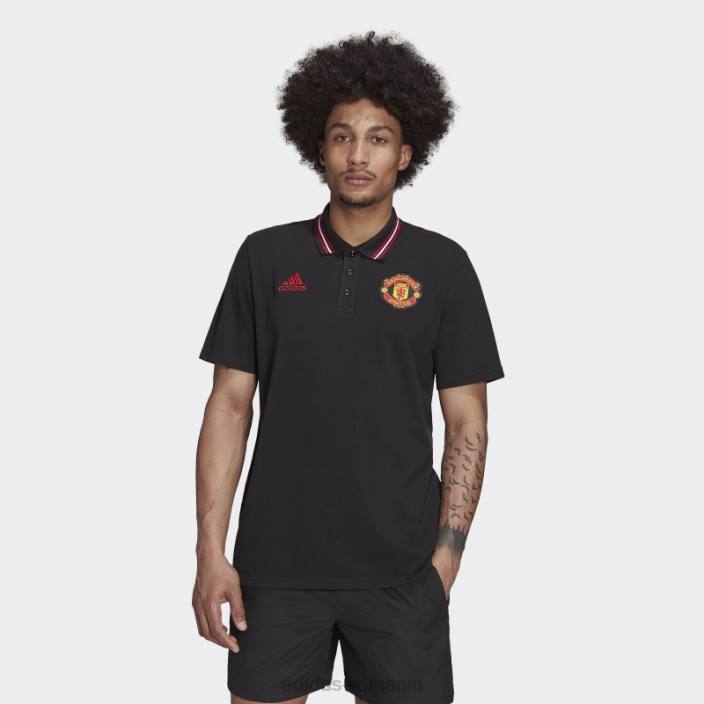 Adidas tricou polo manchester united dna negru adidas bărbați negru 2JBN14136