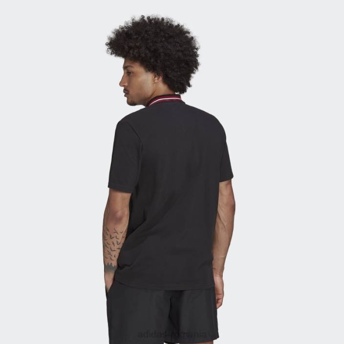 Adidas tricou polo manchester united dna negru adidas bărbați negru 2JBN14136