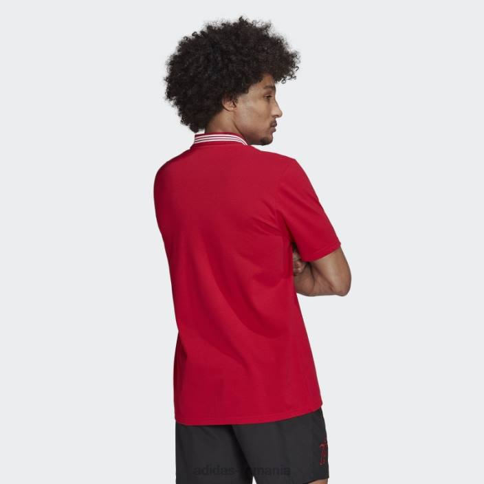 Adidas tricou polo manchester united dna roșu real bărbați roșu adevărat 2JBN15224