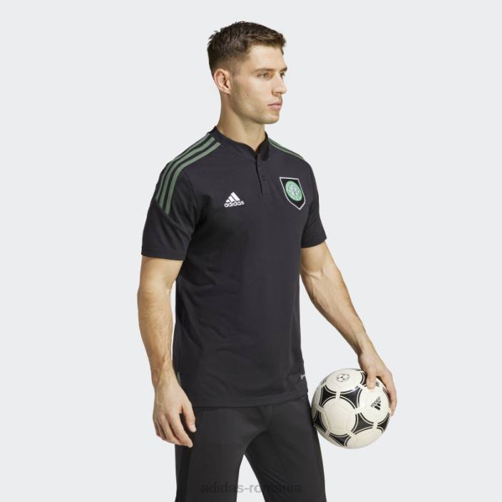 Adidas tricou polo negru celtic fc condivo 22 adidas bărbați negru 2JBN14013