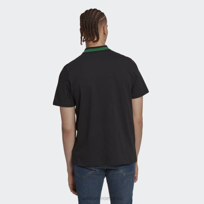 Adidas tricou polo negru celtic fc dna bărbați negru 2JBN14381