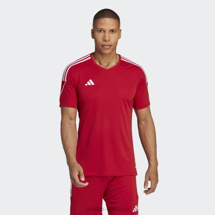 Adidas tricou roșu de liga tiro 23 bărbați rosu alb 2JBN4865