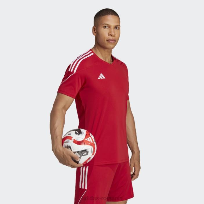 Adidas tricou roșu de liga tiro 23 bărbați rosu alb 2JBN4865