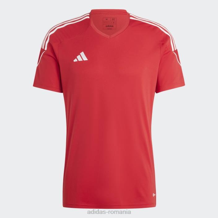 Adidas tricou roșu de liga tiro 23 bărbați rosu alb 2JBN4865