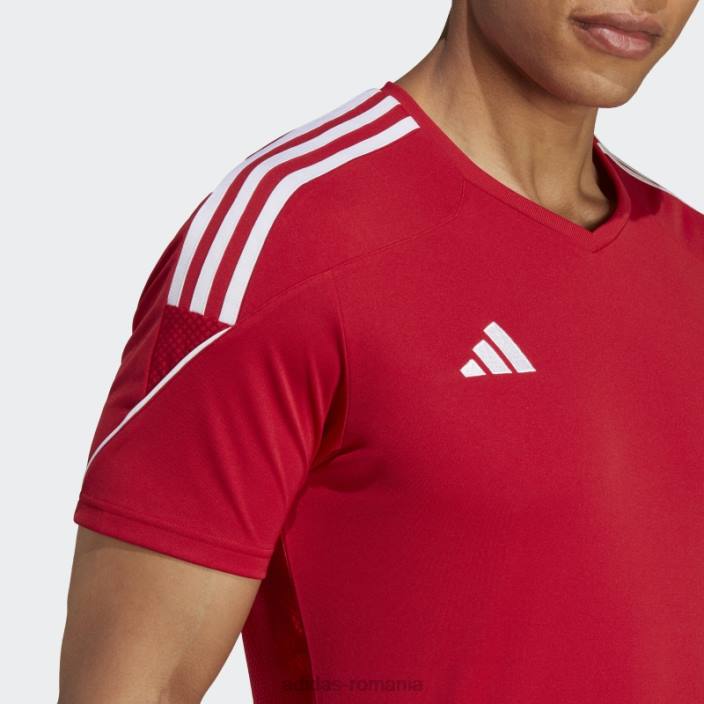 Adidas tricou roșu de liga tiro 23 bărbați rosu alb 2JBN4865