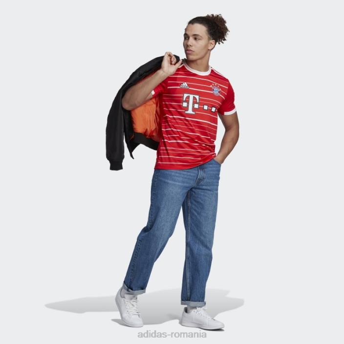 Adidas tricou roșu fc bayern 22/23 acasă bărbați roșu 2JBN5882