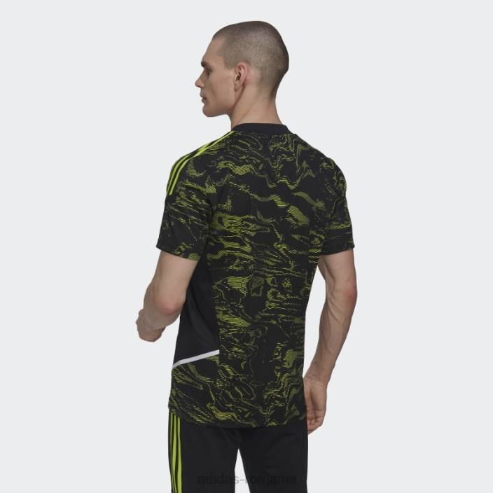 Adidas tricou slime manchester united condivo 22 pro adidas bărbați slime/negru 2JBN14031