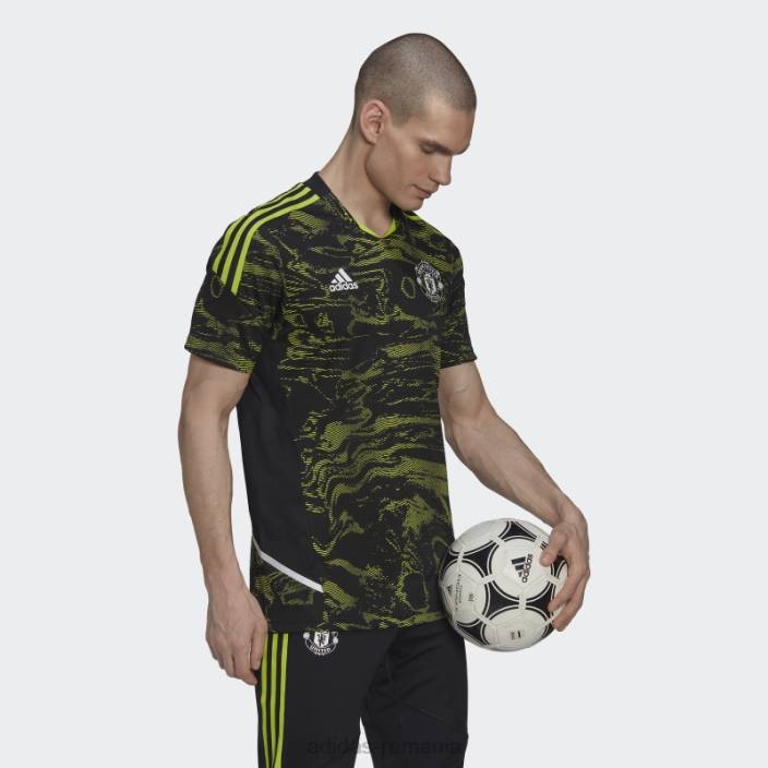 Adidas tricou slime manchester united condivo 22 pro adidas bărbați slime/negru 2JBN14031