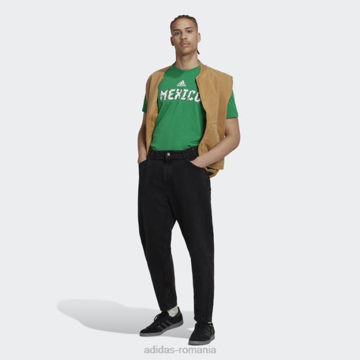 Adidas tricou verde al Cupei Mondiale Fifa 2022 din Mexic bărbați verde 2JBN6856