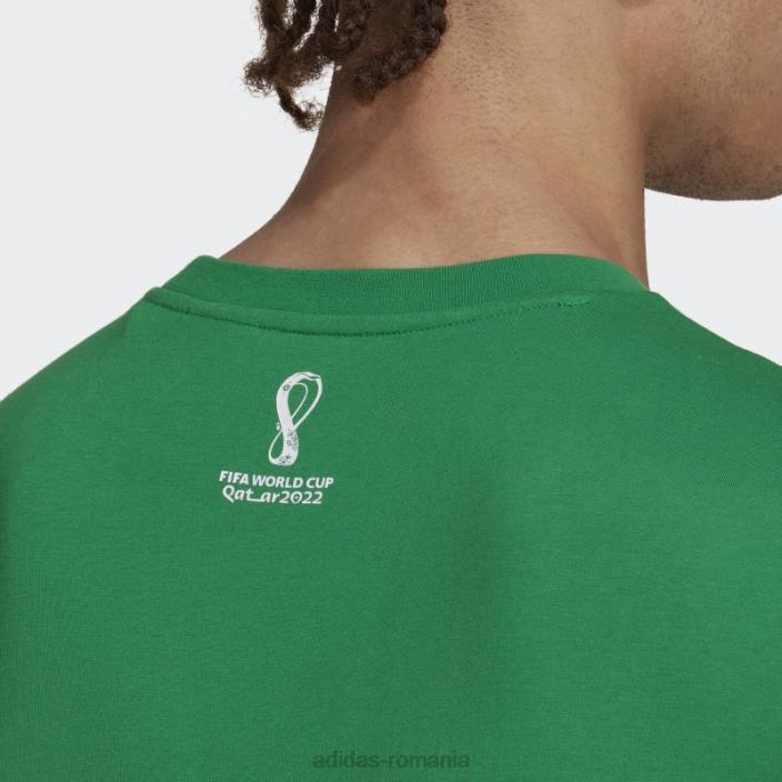 Adidas tricou verde al Cupei Mondiale Fifa 2022 din Mexic bărbați verde 2JBN6856