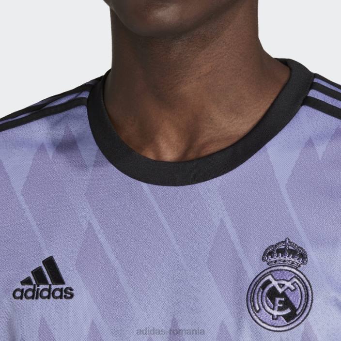 Adidas tricou violet deschis real madrid 22/23 deplasare bărbați violet deschis 2JBN13168