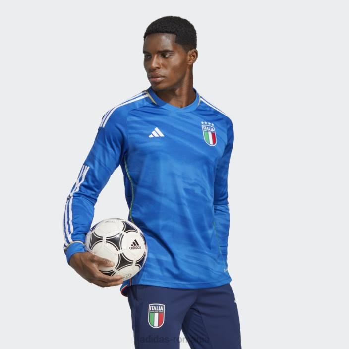 Adidas tricoul cu mânecă lungă italia 23, albastru bărbați albastru 2JBN13772