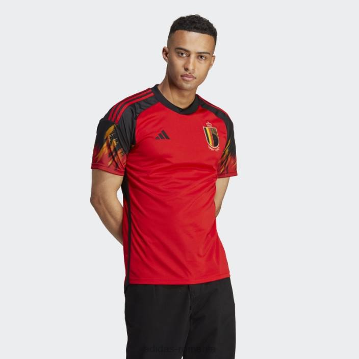 Adidas tricoul home belgia 22 negru bărbați roșu/negru 2JBN761
