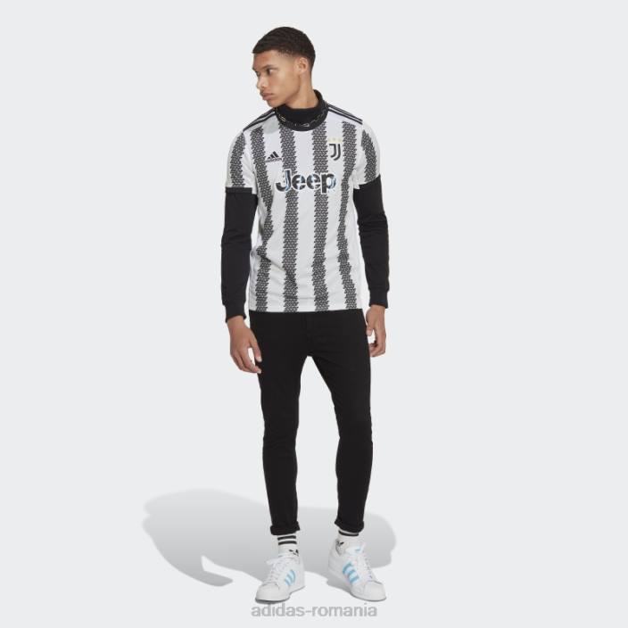 Adidas tricoul juventus 22/23 home alb bărbați alb negru 2JBN5300