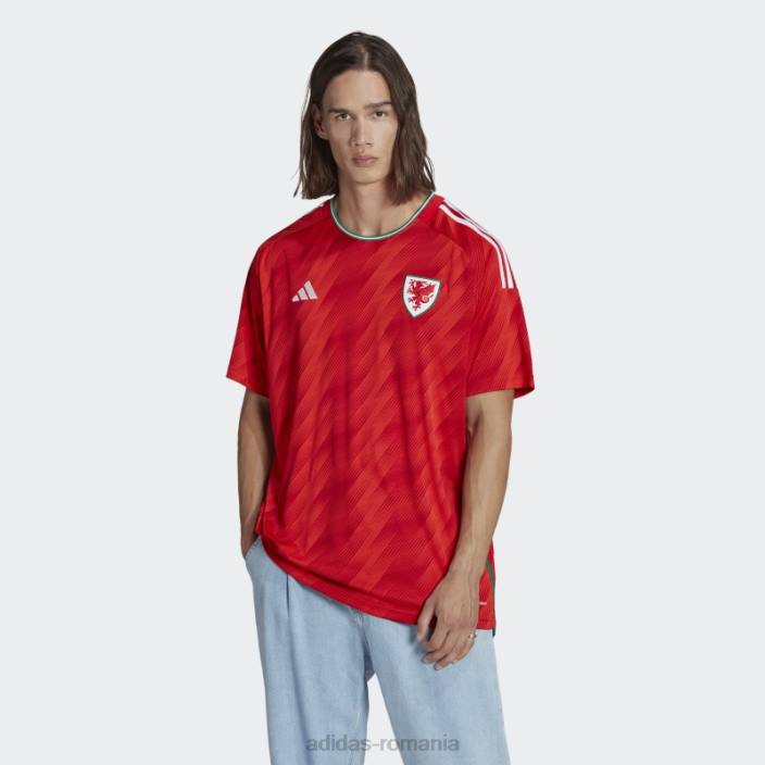 Adidas tricoul roșu acasă Țara Galilor 22 bărbați roșu 2JBN1171