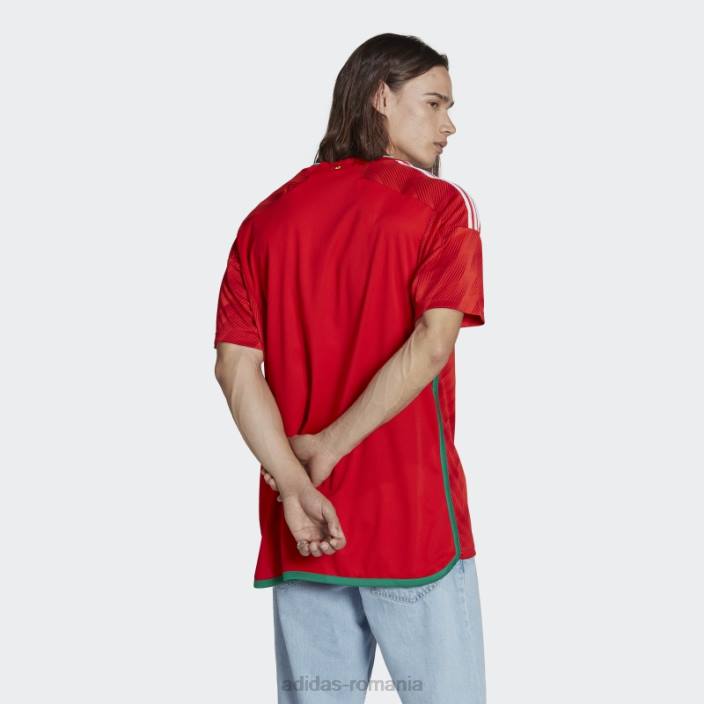 Adidas tricoul roșu acasă Țara Galilor 22 bărbați roșu 2JBN1171