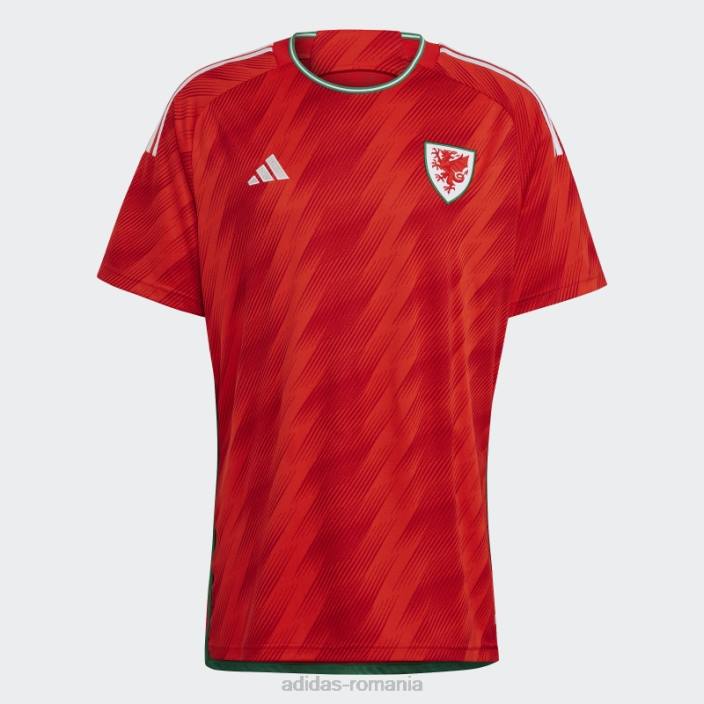 Adidas tricoul roșu acasă Țara Galilor 22 bărbați roșu 2JBN1171
