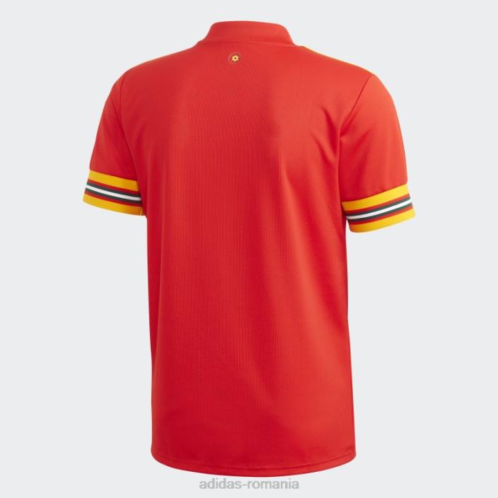 Adidas tricoul roșu de acasă din Țara Galilor bărbați roșu/auriu 2JBN15158