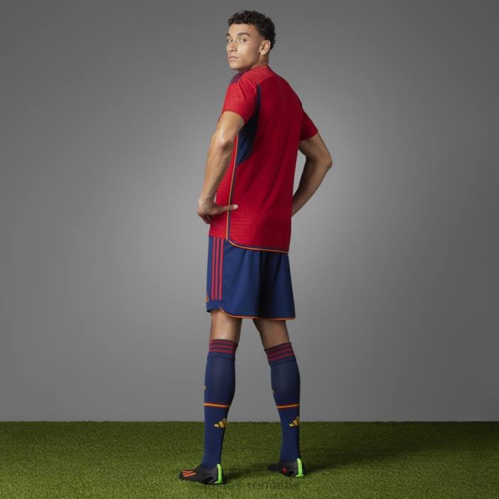 Adidas tricoul roșu spania 22 acasă autentic bărbați roșu/albastru marin 2JBN5783
