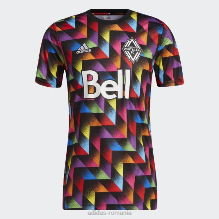 Adidas vancouver whitecaps fc lgbtq+ tricou pre-meci negru adidas bărbați negru/mls-vwh-s24 2JBN7224