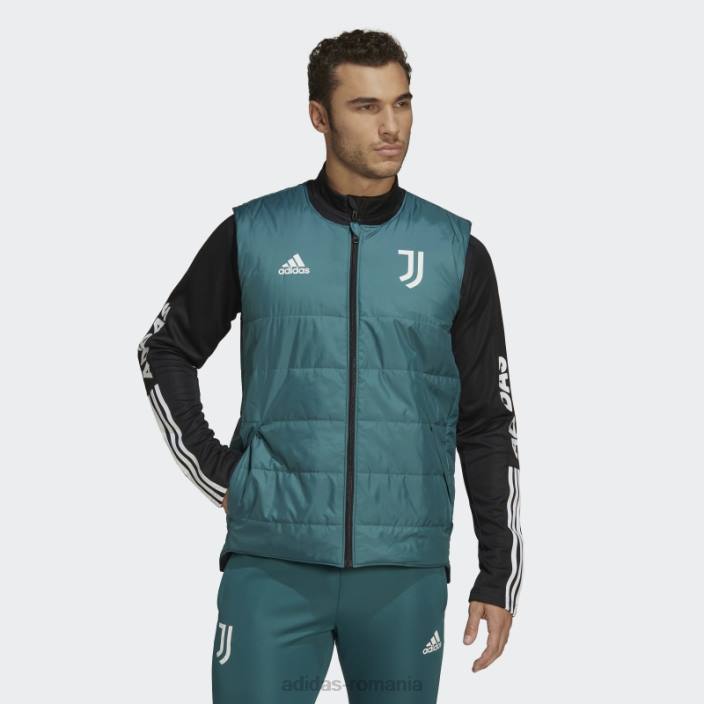 Adidas verde tech juventus condivo 22 vestă căptușită adidas bărbați verde tehnologie/negru 2JBN15141