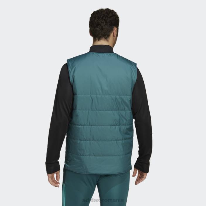 Adidas verde tech juventus condivo 22 vestă căptușită adidas bărbați verde tehnologie/negru 2JBN15141