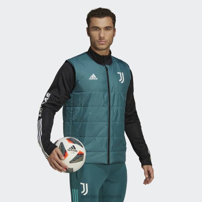 Adidas verde tech juventus condivo 22 vestă căptușită adidas bărbați verde tehnologie/negru 2JBN15141