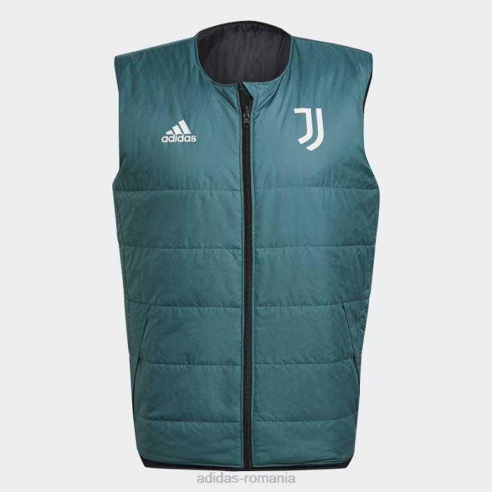 Adidas verde tech juventus condivo 22 vestă căptușită adidas bărbați verde tehnologie/negru 2JBN15141