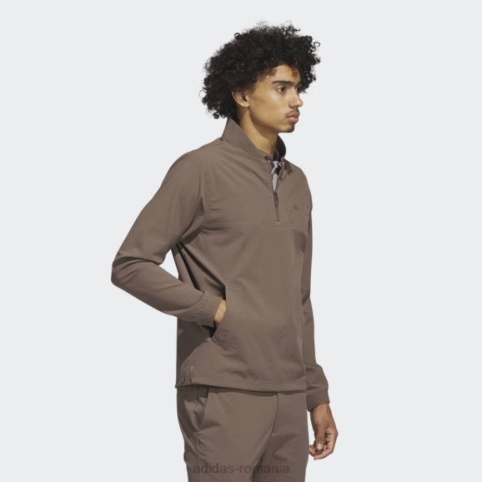 Adidas Earth ultimate365 tour pullover de golf stretch bărbați Pământ 2JBN5038