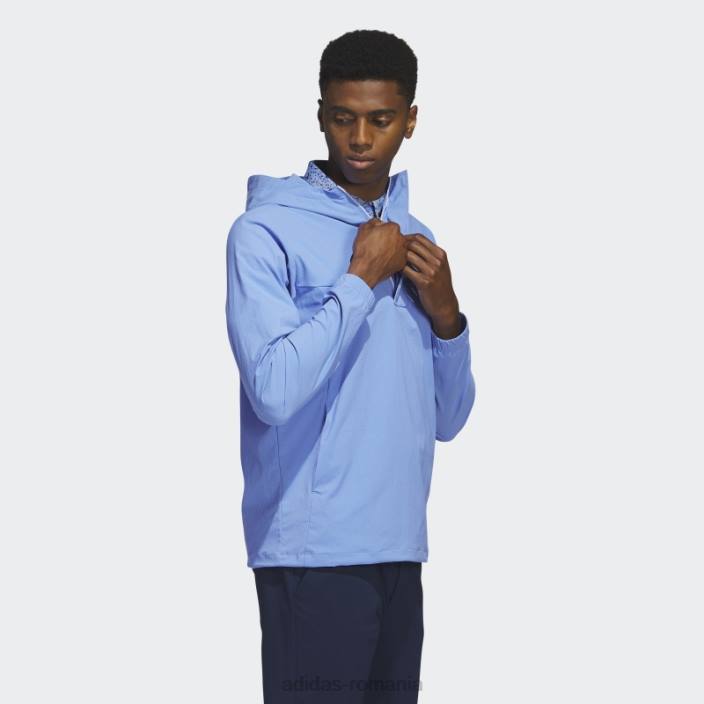 Adidas Hanorac de golf ripstop cu fermoar 1/4 albastru adidas bărbați albastru 2JBN6114