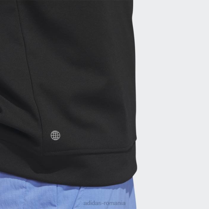 Adidas Hanorac negru cu fermoar ridicat de 1/4 adidas bărbați negru 2JBN13590