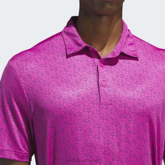 Adidas Ultimate365 tricou polo de golf cu imprimeu integral fucsia adidas bărbați fucsie 2JBN6396