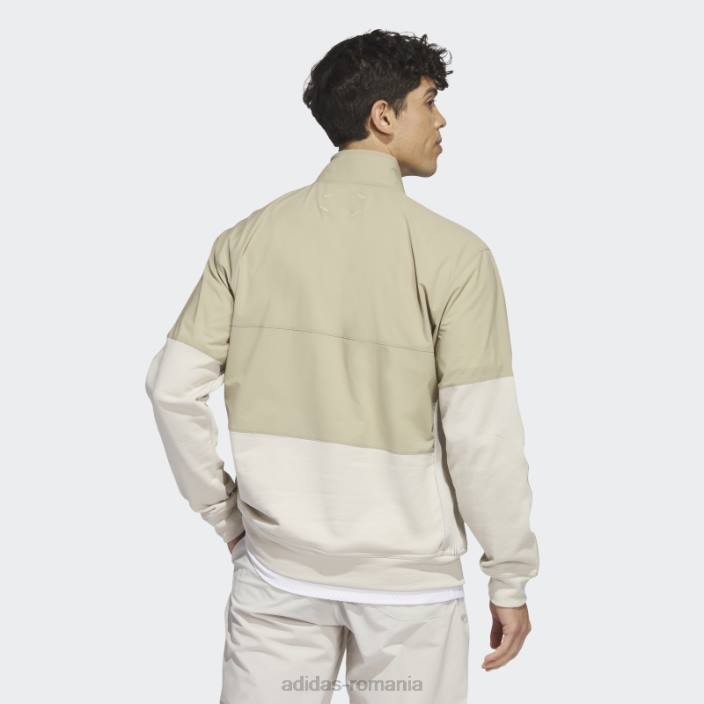 Adidas adicross 1/2-zip golf anorac cânepă bărbați cânepă 2JBN5102