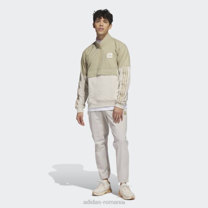 Adidas adicross 1/2-zip golf anorac cânepă bărbați cânepă 2JBN5102
