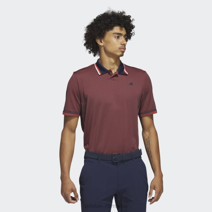 Adidas blumarin ultimate365 tour primeknit tricou polo de golf adidas bărbați bleumarin/roșu 2JBN5043