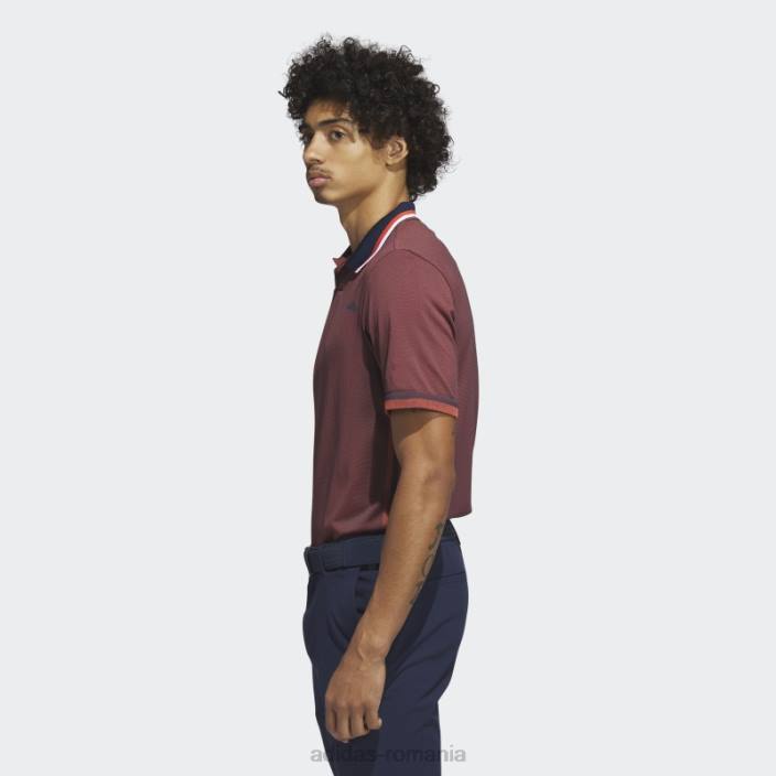 Adidas blumarin ultimate365 tour primeknit tricou polo de golf adidas bărbați bleumarin/roșu 2JBN5043