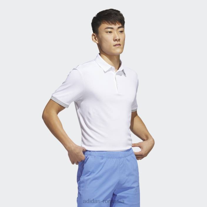Adidas căldură fierbinte.tricou polo alb bărbați alb 2JBN13993