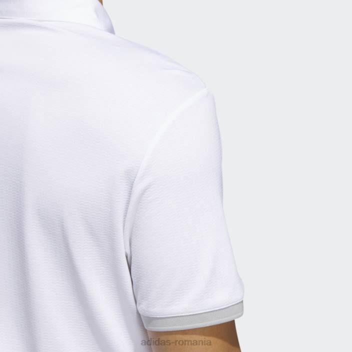 Adidas căldură fierbinte.tricou polo alb bărbați alb 2JBN13993