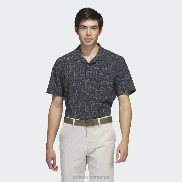 Adidas cămașă de golf de campanie bleumarin bărbați marina 2JBN6413