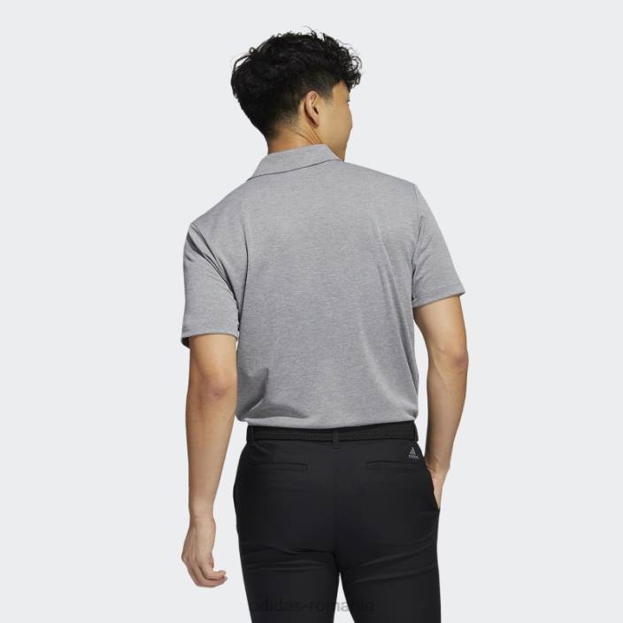 Adidas drive heather tricou polo gri mel bărbați gri mel 2JBN1189