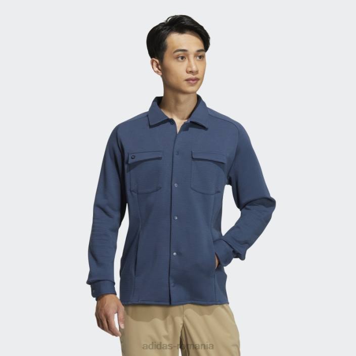 Adidas go-to cold.rdy jachetă cămașă cu mânecă lungă bleumarin adidas bărbați marina 2JBN7326
