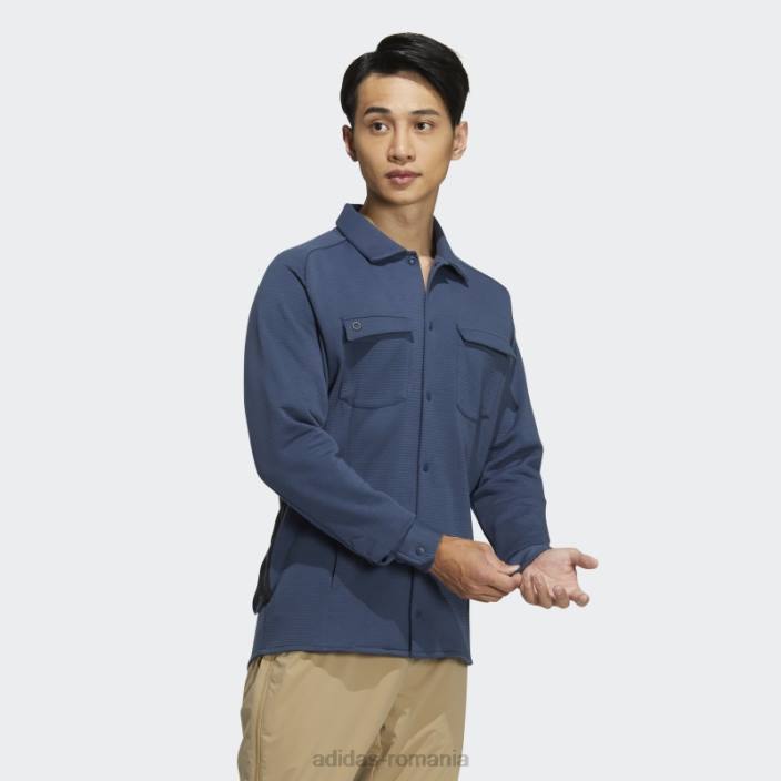 Adidas go-to cold.rdy jachetă cămașă cu mânecă lungă bleumarin adidas bărbați marina 2JBN7326