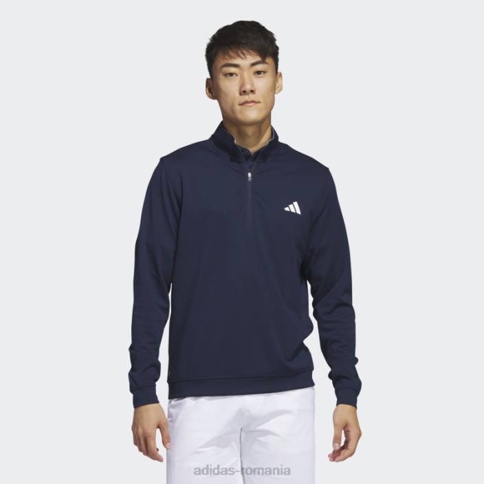 Adidas hanorac adidas cu fermoar 1/4 înalt bleumarin bărbați marina 2JBN13179