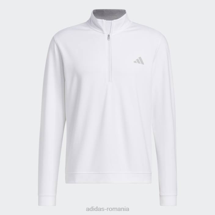 Adidas hanorac alb cu fermoar 1/4, adidas bărbați alb 2JBN13869