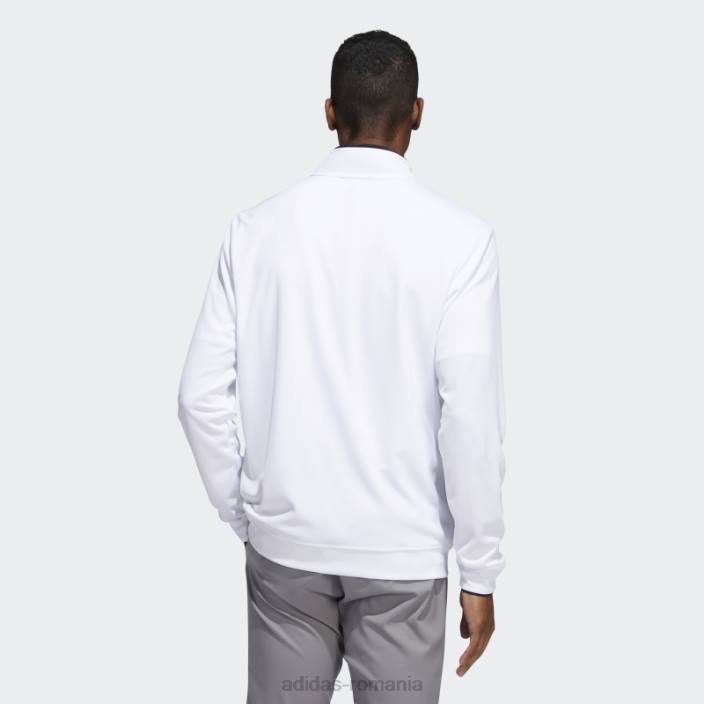 Adidas hanorac alb cu fermoar sfert bărbați alb 2JBN13382