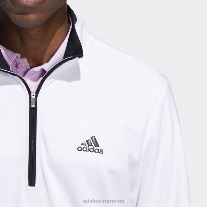 Adidas hanorac alb cu fermoar sfert bărbați alb 2JBN13382